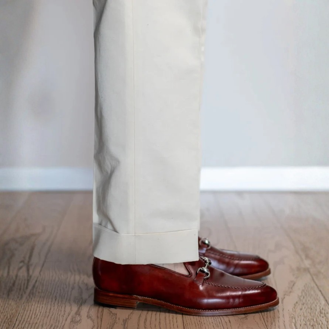 Mocasini Din Piele Lucrați Manual Cu Detaliu Cataramă Pentru Bărbați