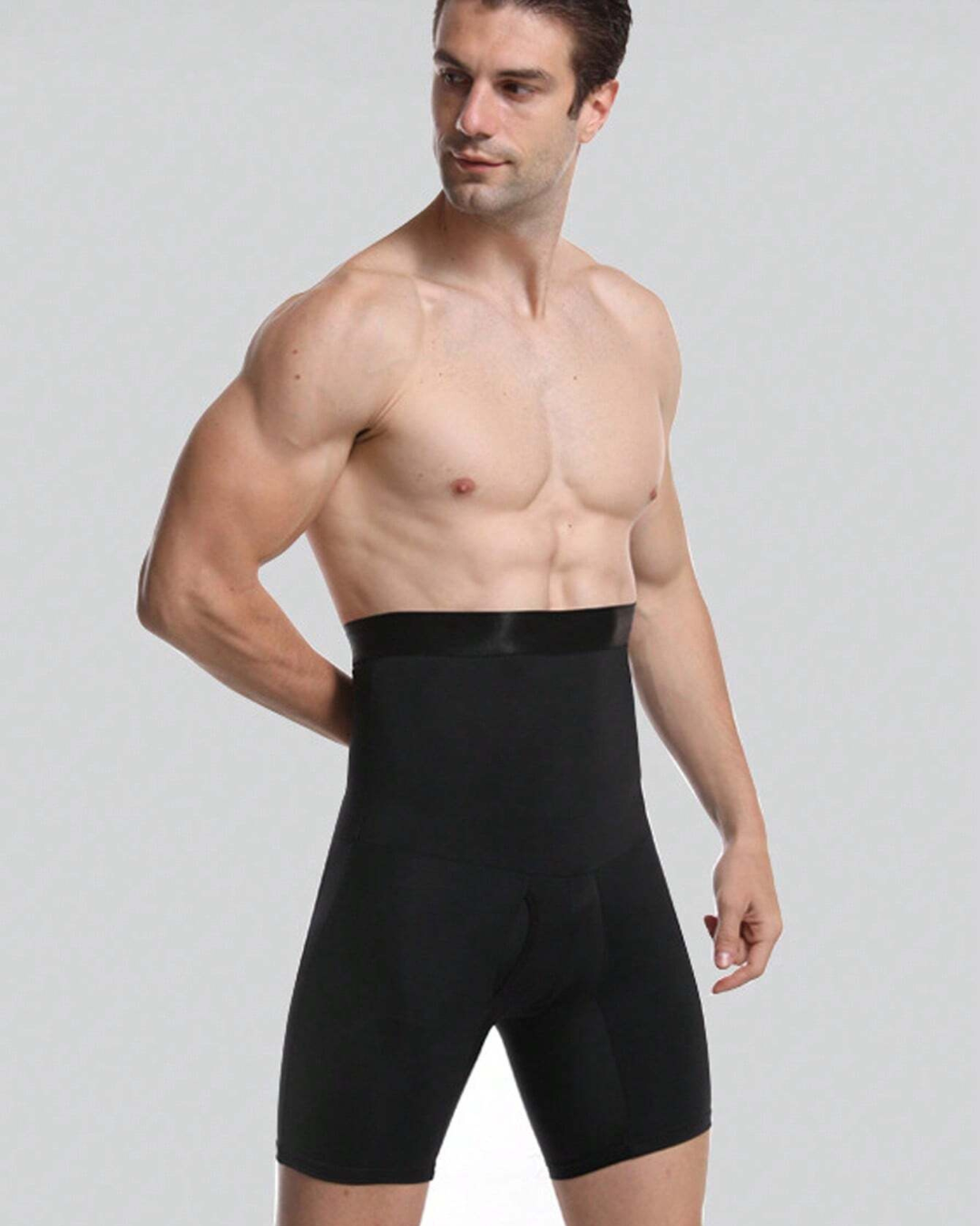 Lingerie Abdominală cu Talia Înaltă și Strat Dublu pentru Bărbați ®