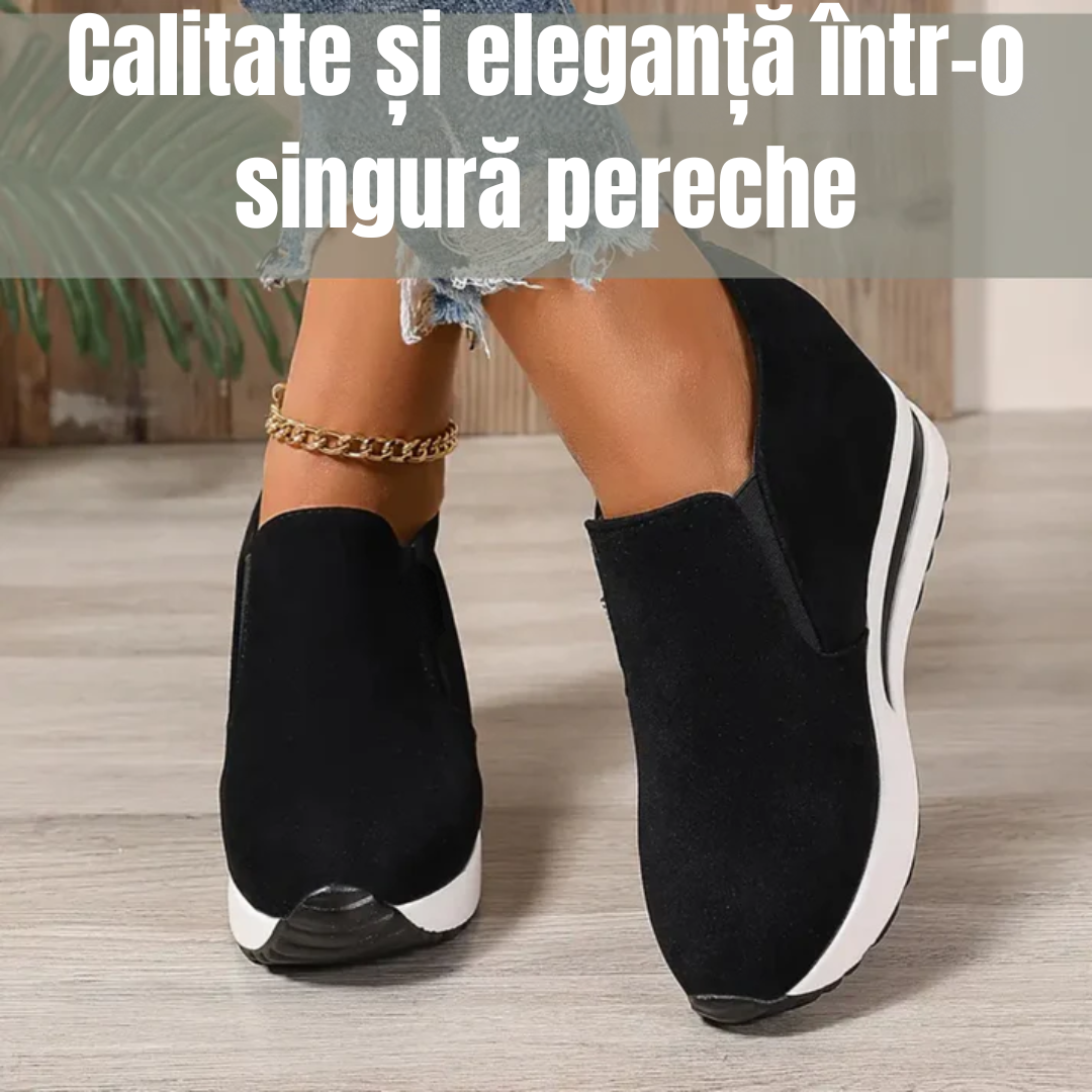 Adidași cu platformă cu tălpi ergonomice pentru femei