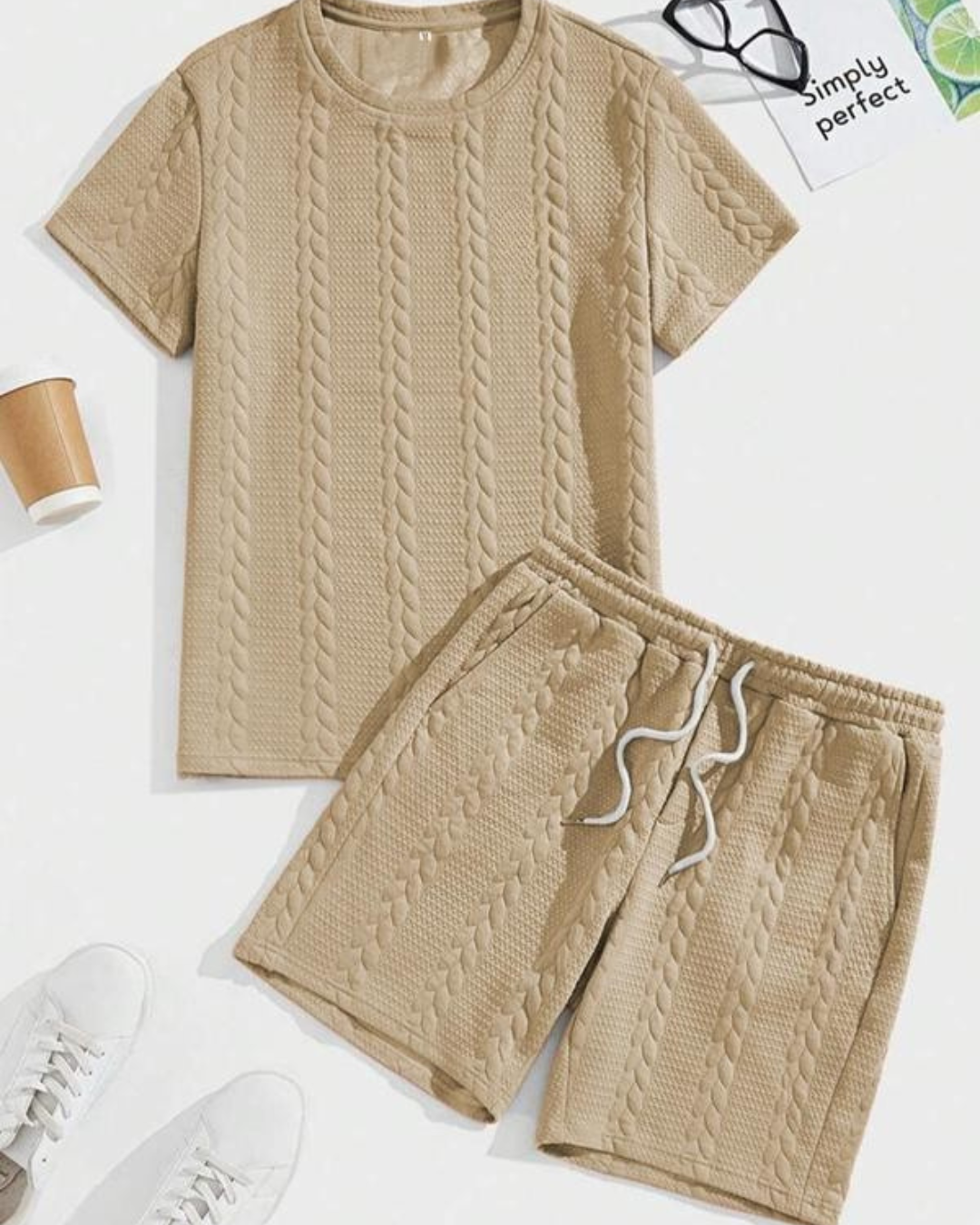 Urban Texture Set Pentru Bărbați Stil Modern și Confortabil 