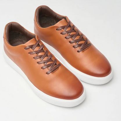 Pantofi casual din piele pentru bărbați, cu talpă confortabilă