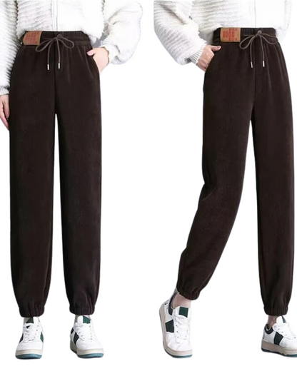 Pantaloni Groși Pentru Femei cu Căptușeală din Fleece