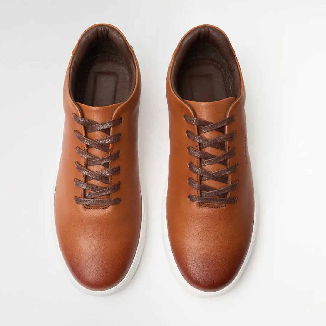 Pantofi casual din piele pentru bărbați, cu talpă confortabilă