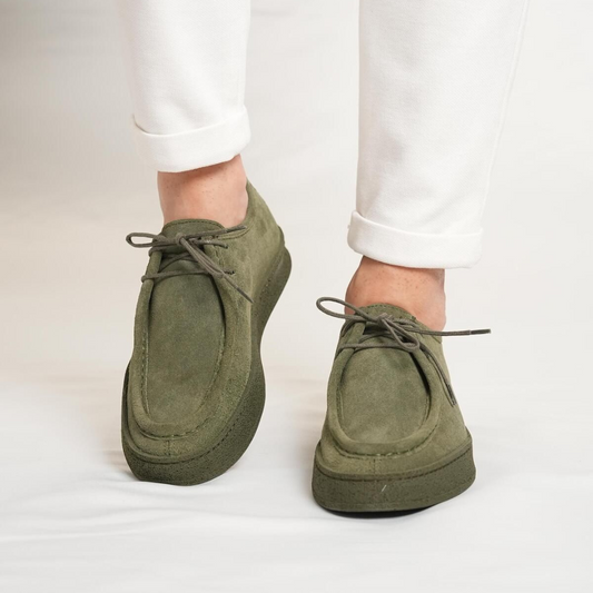 Pantofi casual clasici din piele, confecționați manual