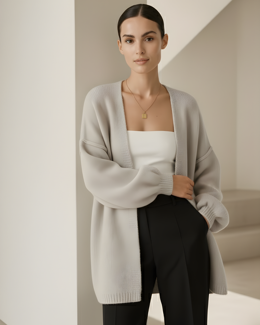 Cardigan oversized din tricot ultra moale pentru femei®