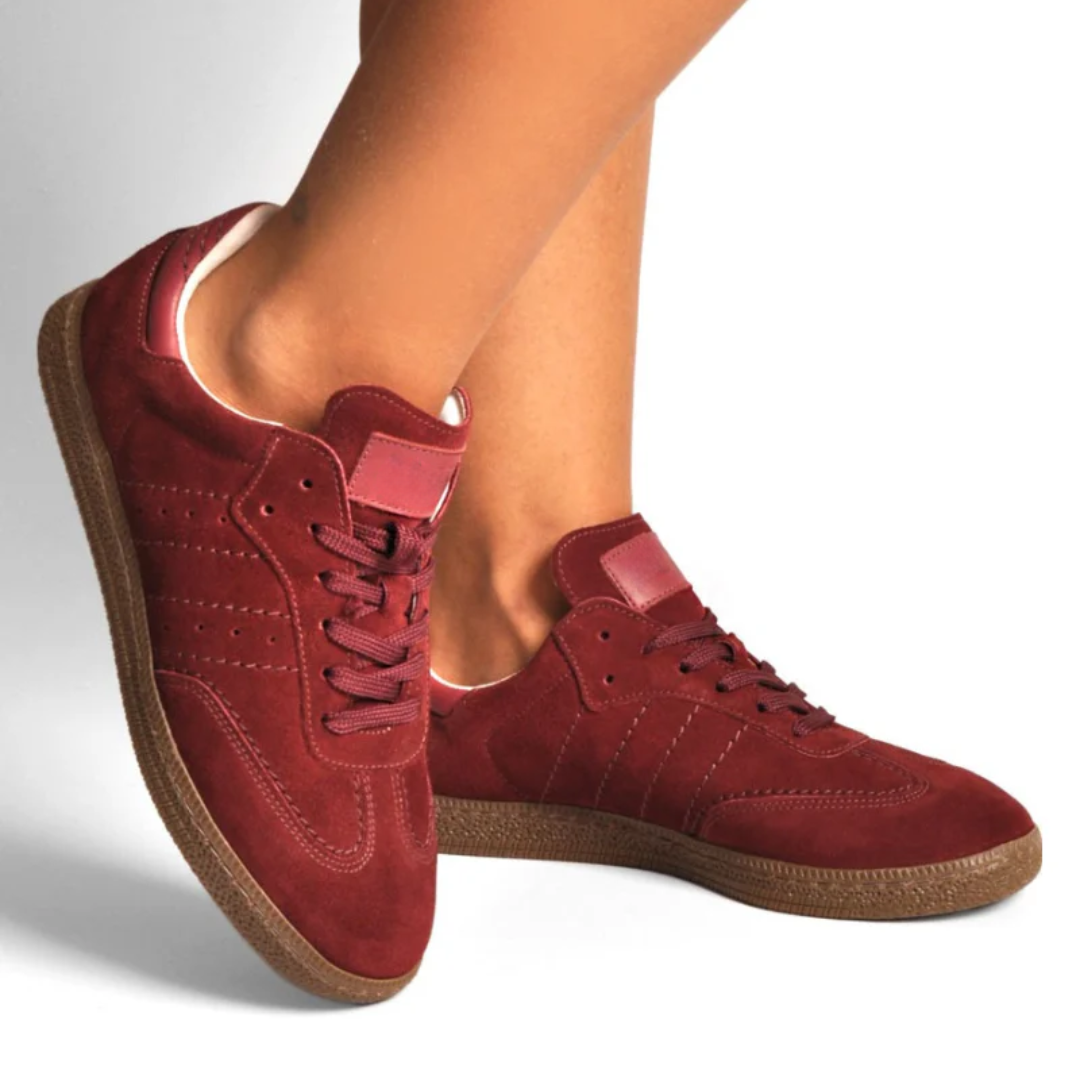 Pantofi din piele de căprioară cu tălpi ortopedice pentru femei