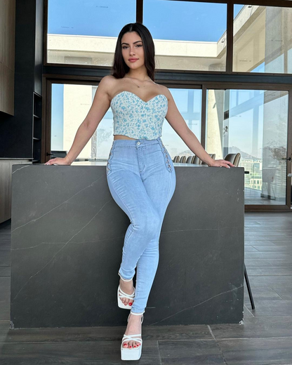 Pantaloni întinși pentru femei fără închizători 