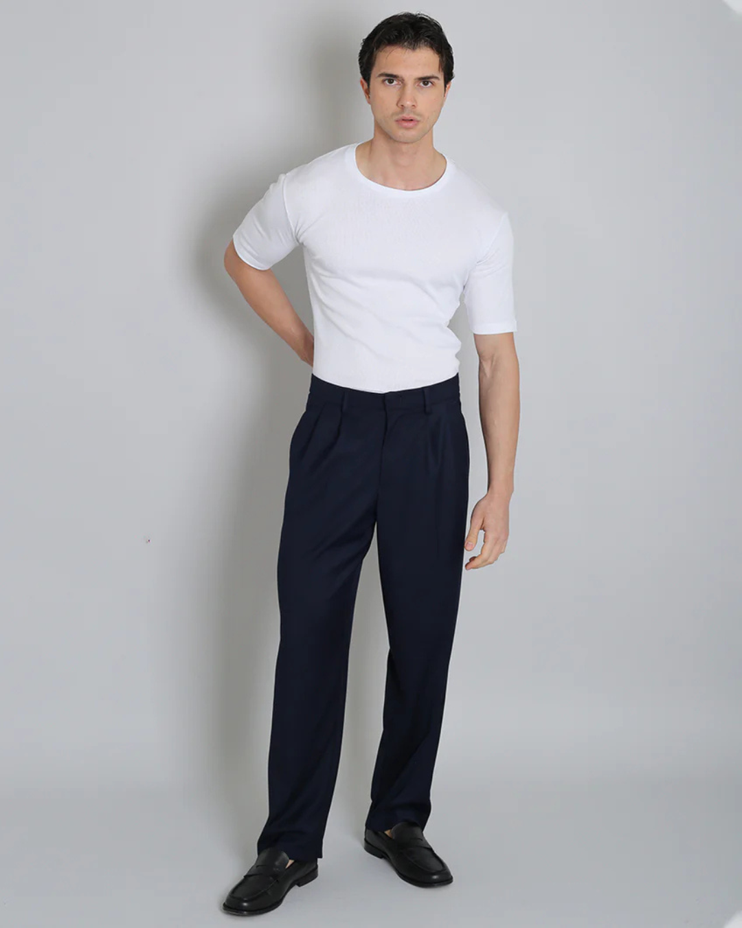 Cămăși cu Mânecă Scurtă și Gât Rotund Pentru Bărbați 