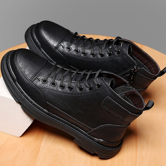 Cizme din piele pentru bărbați cu căptușeală din folar®