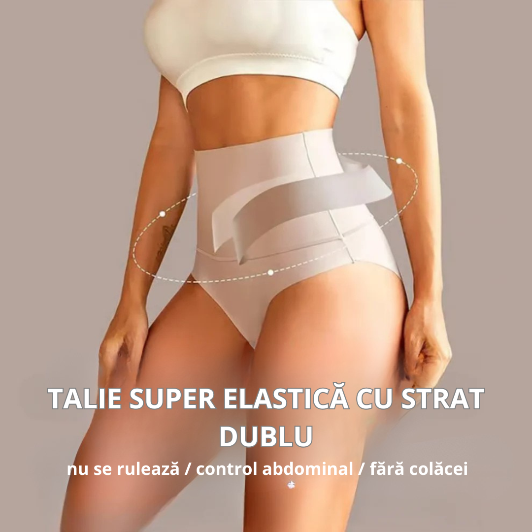 Chiloți de Control al Burții Pentru Femei cu Talie înaltă (OFERTĂ 2X1) 