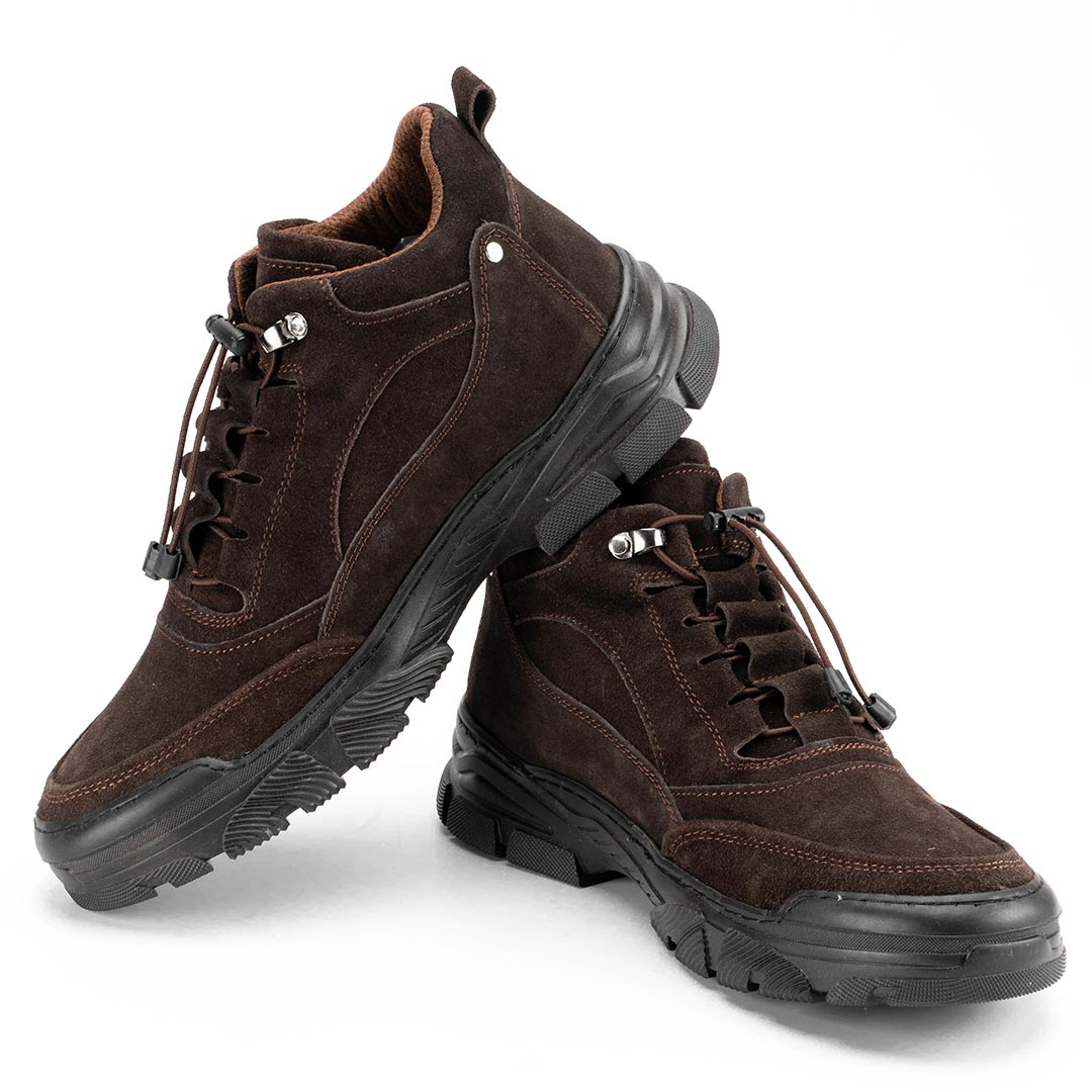 Ghete urbane din piele cu talpă antiderapantă pentru bărbați