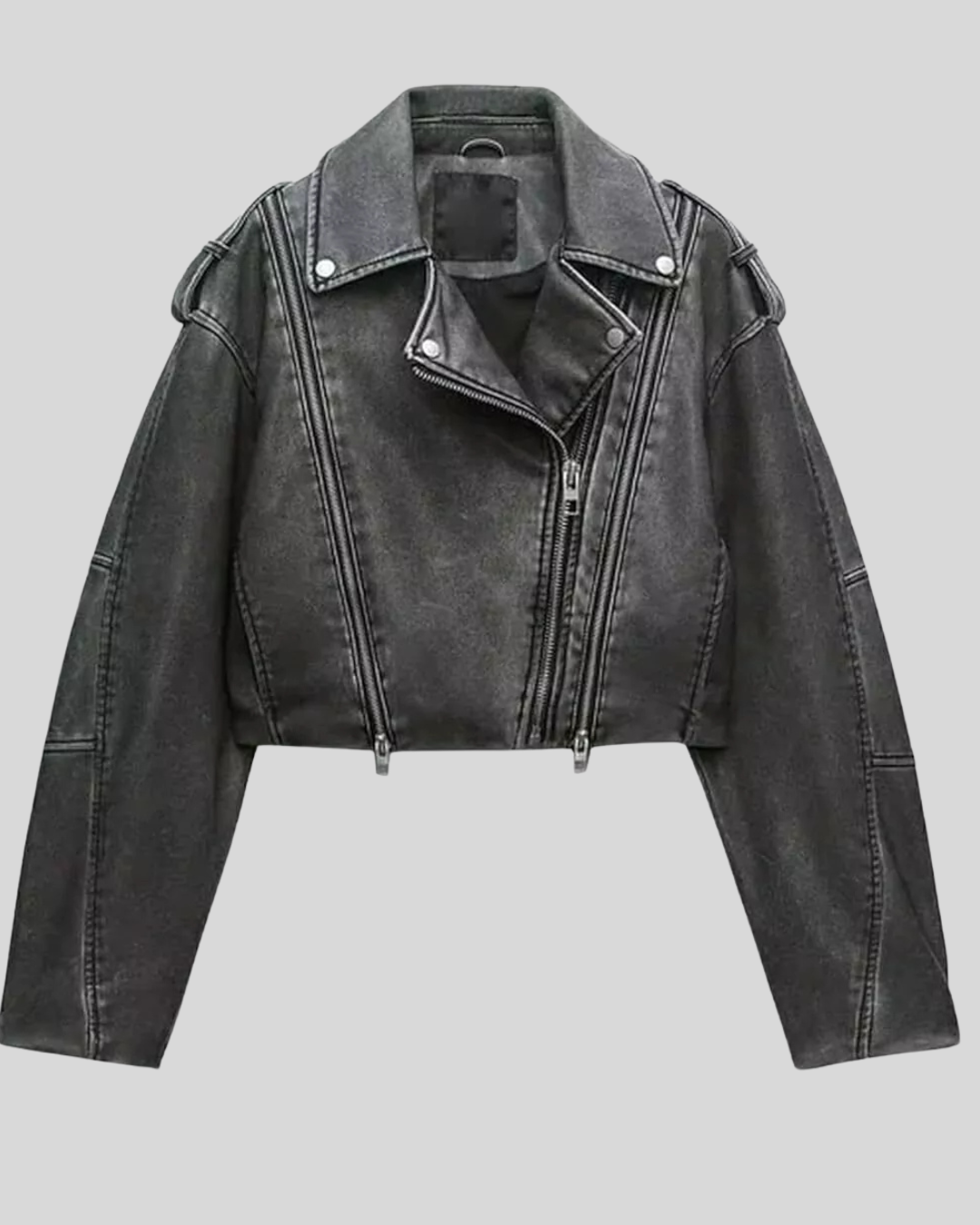 Jacheta din piele scurtă pentru femei®