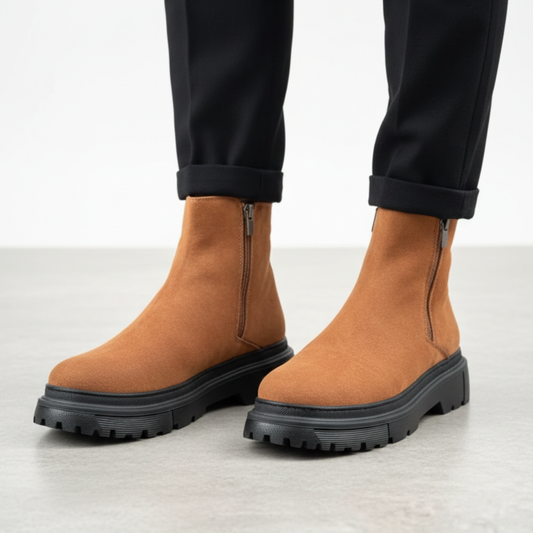 Ghete de Înălțime Medie pentru Bărbați cu Fermoar Dublu®