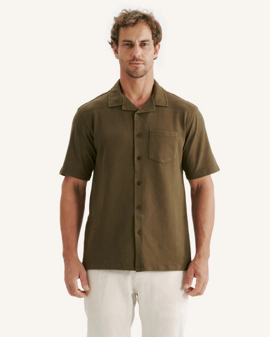 Cămașă din în cu mâneci scurte și nasturi pentru bărbați 