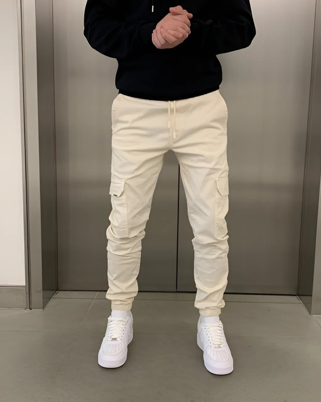 Bărbați bumbac Jogger Cargo Elasticated