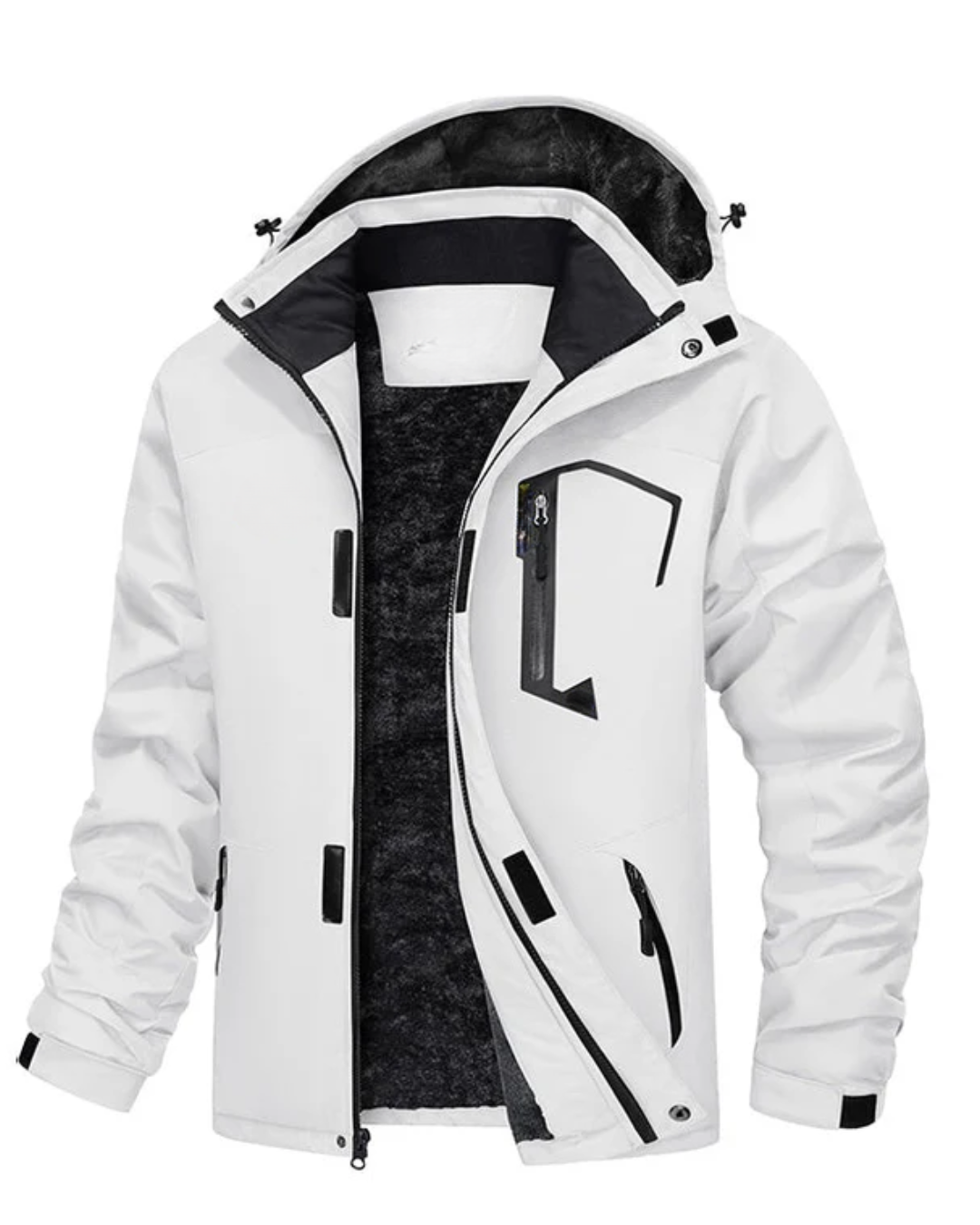 Haină de iarnă pentru bărbați cu căptușeală interioară călduroasă