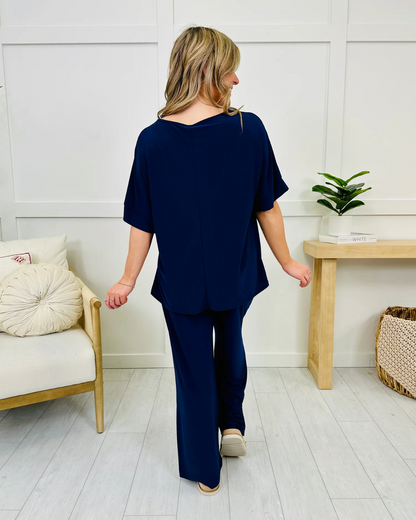 Set lung pentru femei cu pantaloni lungi și rochie confortabilă Potrivire 