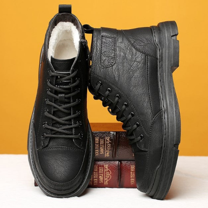 Cizme din piele pentru bărbați cu căptușeală din folar®