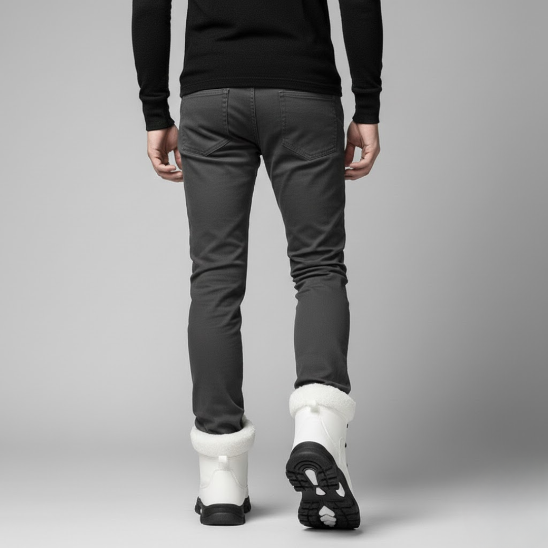 Cizme de iarnă cu talpă înaltă și închidere rapidă pentru bărbați®