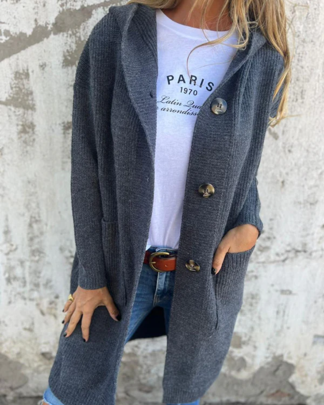 Palton din Tricot Lung și Călduros pentru Femei®