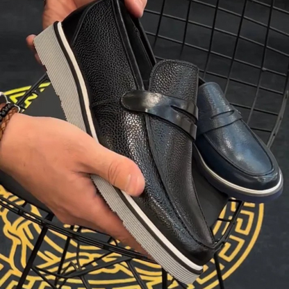 Pantofi casual clasici din piele retro pentru bărbați