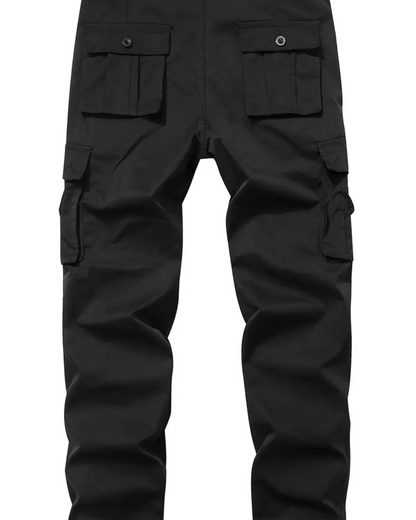 Pantaloni de Lucru Drepți pentru Bărbați, cu Mai Multe Buzunare 