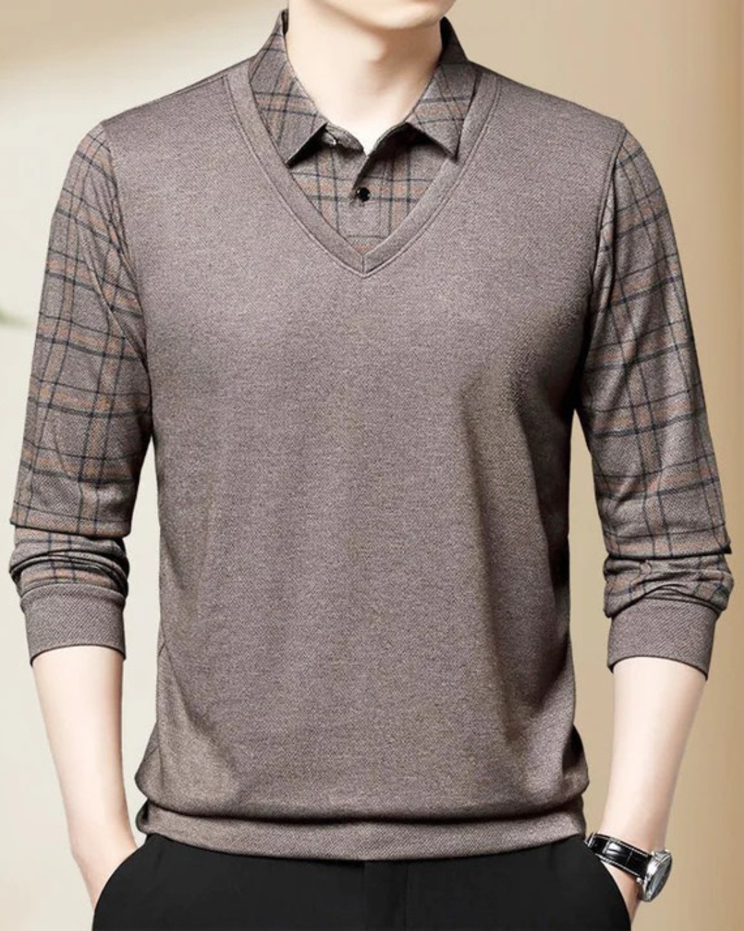 Cămașă din două piese cu guler pentru bărbați®