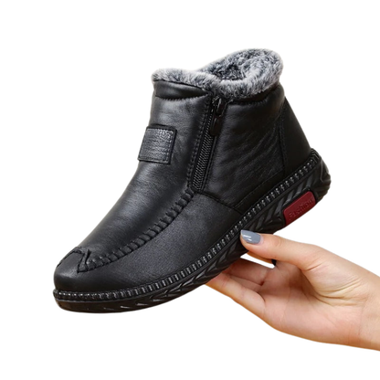 Cizme polare din piele pentru femei