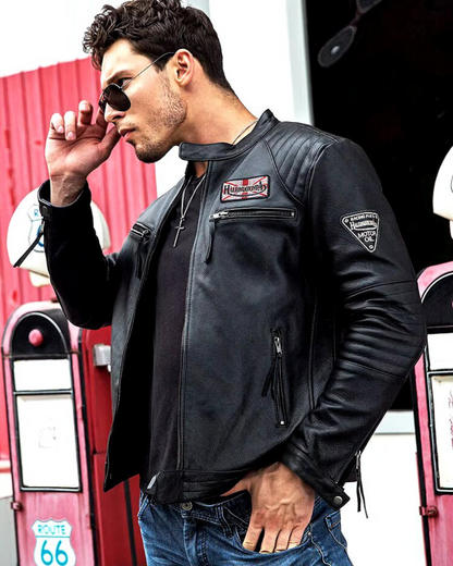 Jachetă din piele naturală pentru bărbați și femei®