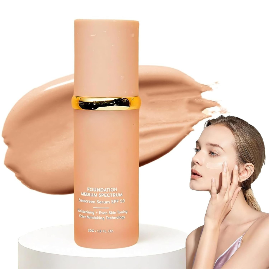 Fond de ten hidratant lichid 4 în 1 cu corector și protecție solară SPF 50+ pentru o protecție de lungă durată 