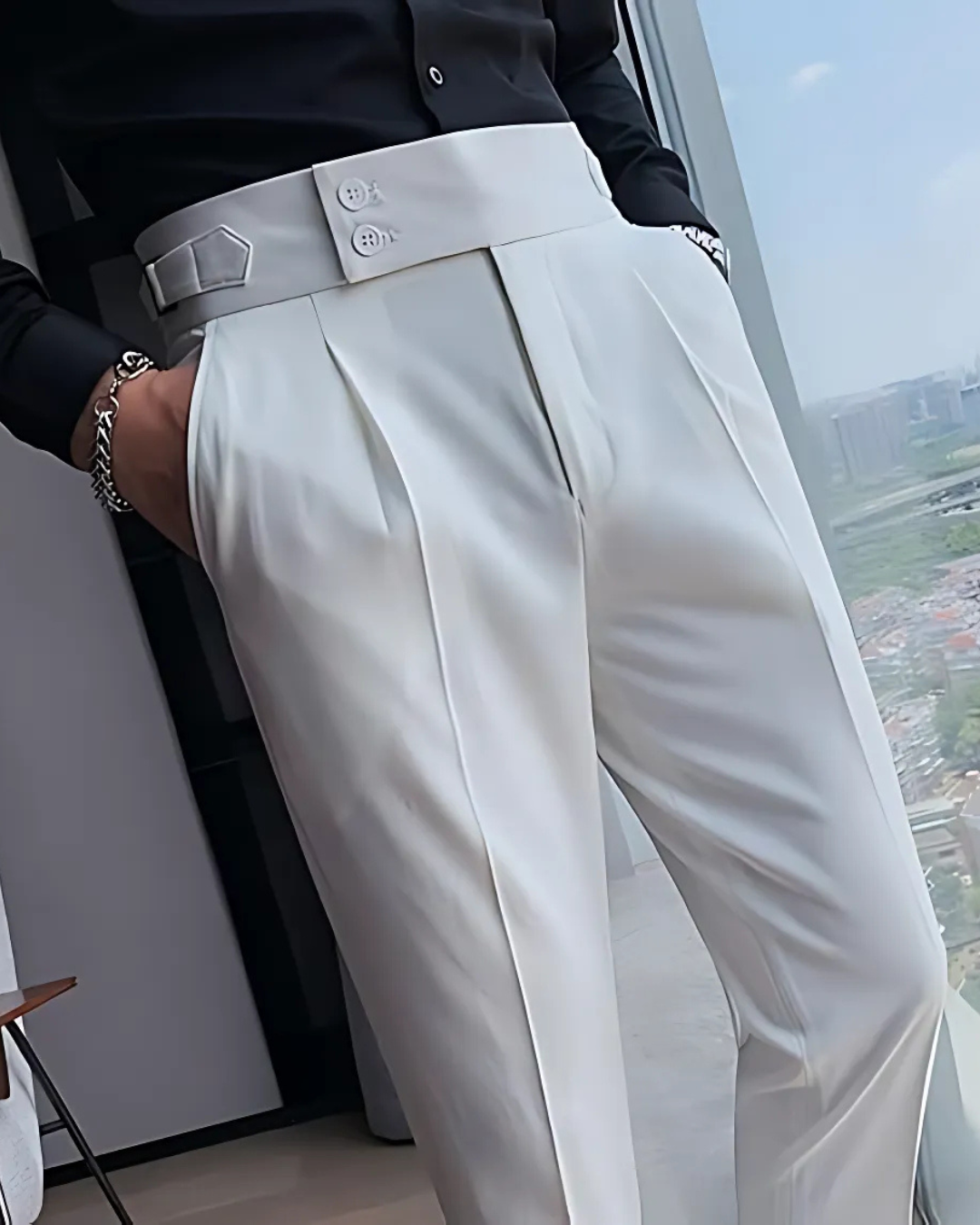 Pantaloni Casual Pentru Bărbați în Culori uni