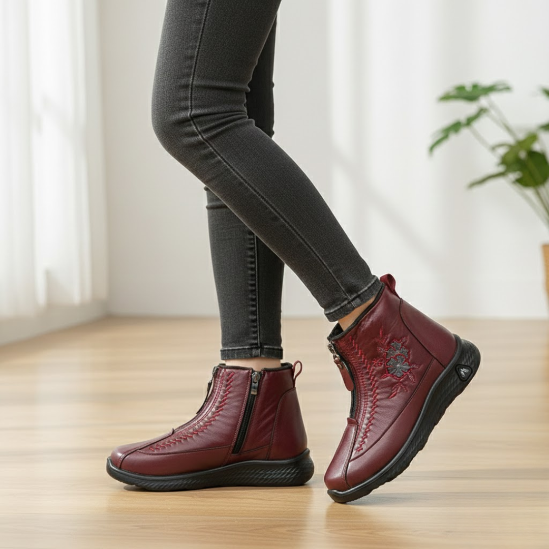 Ghete casual cu fermoar pentru femei