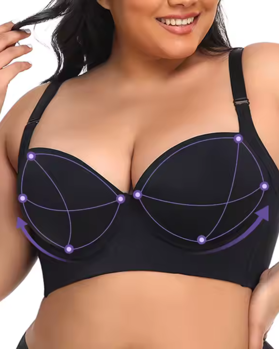 Sutien push-up Mulat cu Efect de îndreptare a Spatelui (OFFERTĂ 2X1)