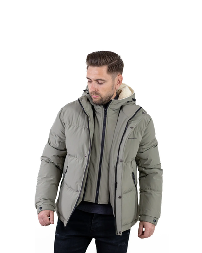 Geacă de Iarnă cu Design Tactic și Flexibil pentru Bărbați®