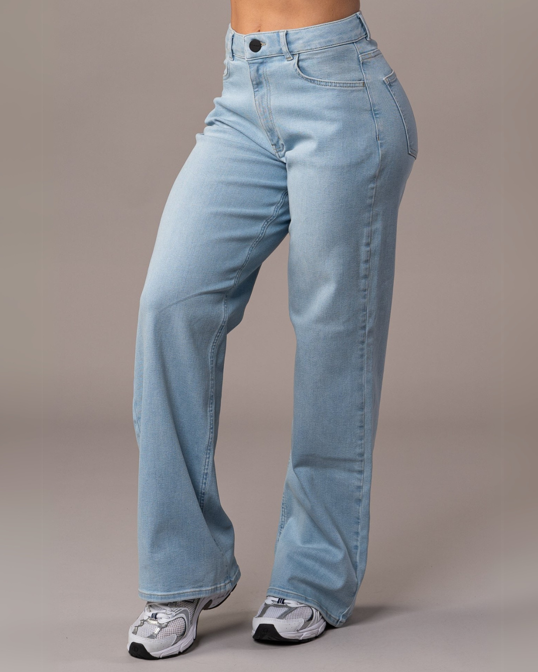 Pantaloni cu Talie Înaltă și Croială Alungită pentru Femei