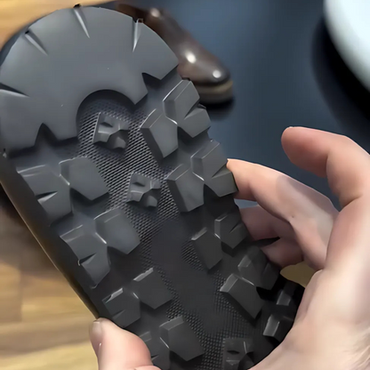 Mocasini cu talpă ergonomică din piele pentru bărbați