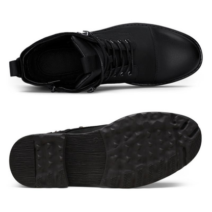 Cizme din skin pentru bărbați cu talpă antiderapantă 