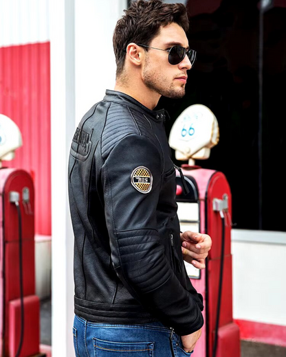 Jachetă din piele naturală pentru bărbați și femei®