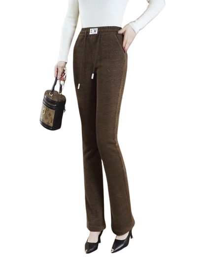 Pantaloni termici evasé pentru femei