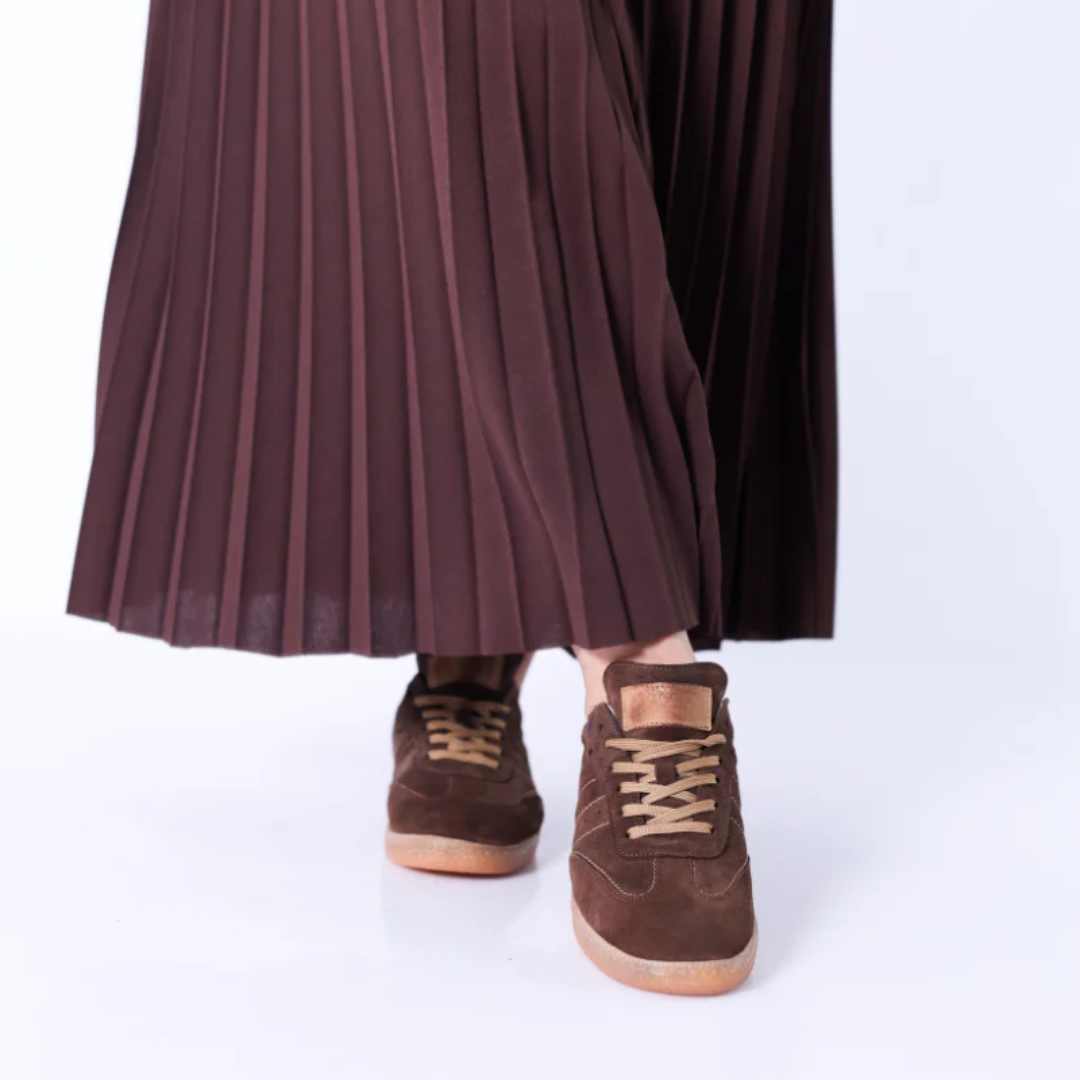 Pantofi din piele de căprioară cu tălpi ortopedice pentru femei