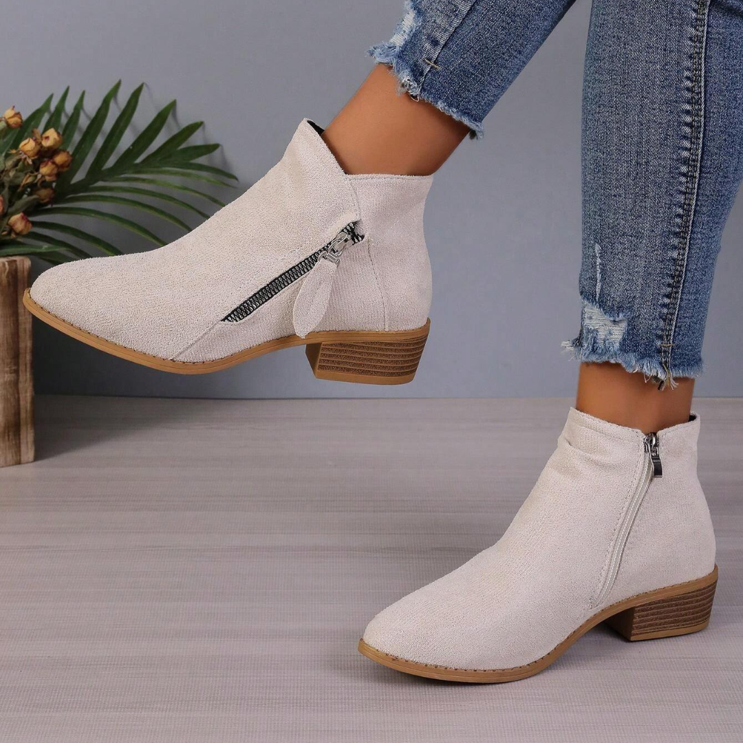 Ghete cu etaj jumatate pentru femei, cu fermoar lateral 