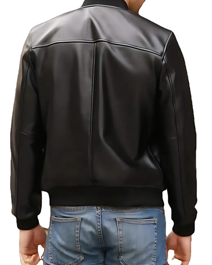 Jachetă bomber din piele pentru bărbați®