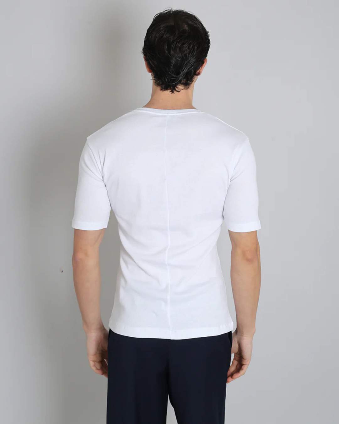 Cămăși cu Mânecă Scurtă și Gât Rotund Pentru Bărbați 