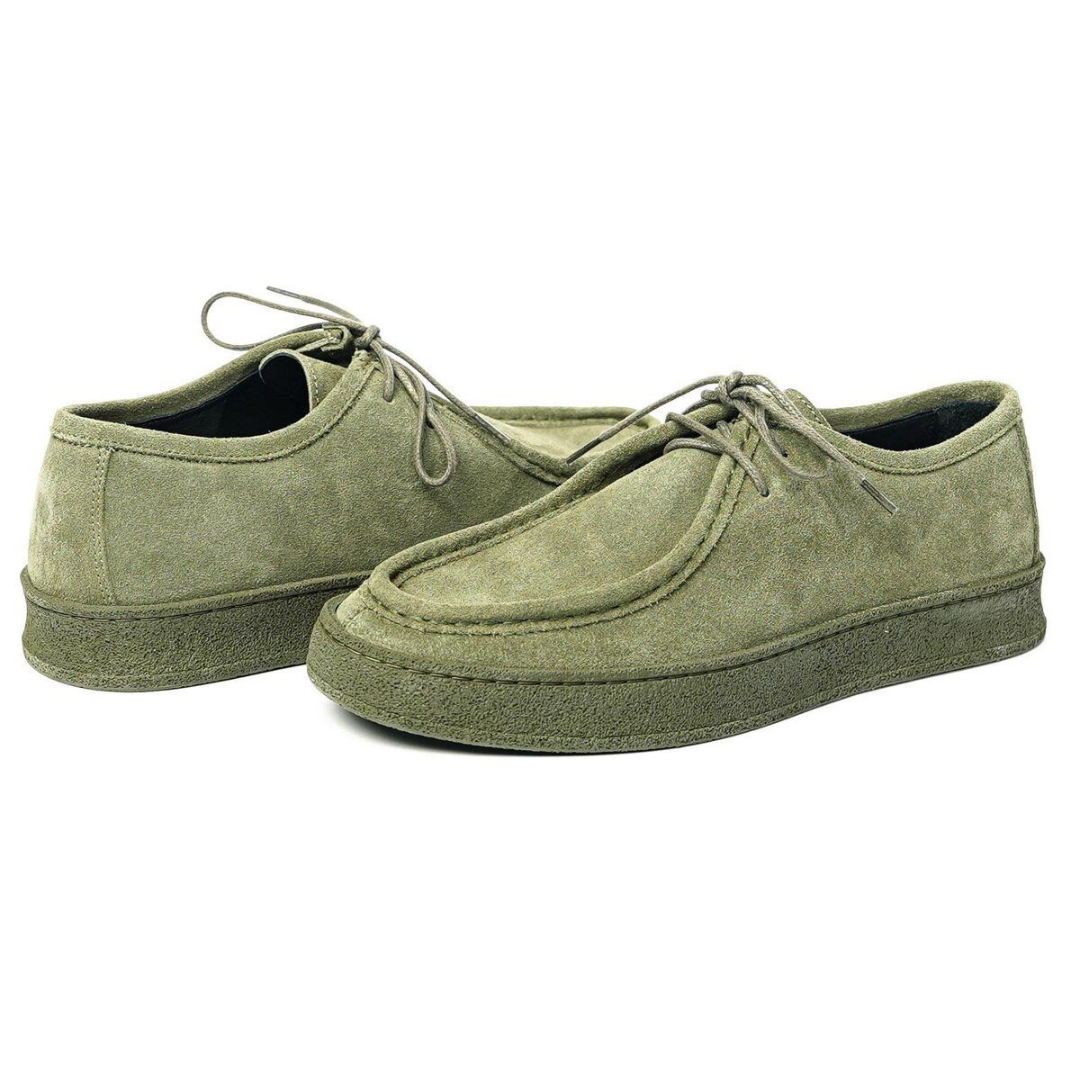 Pantofi casual clasici din piele de căprioară confecționați manual