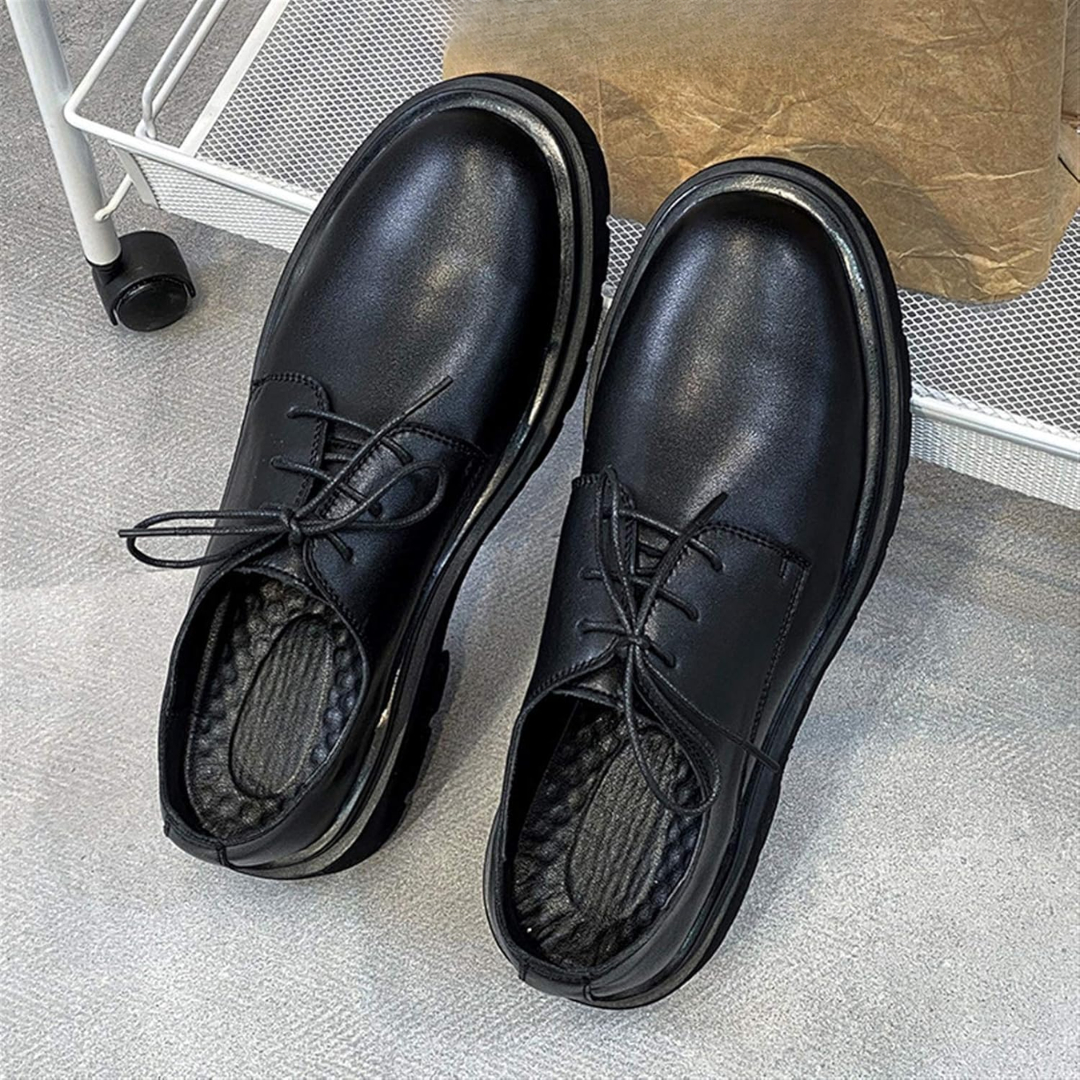 Pantofi Oxford Clasici Din Piele Naturală Cu Talpă Antiderapantă Pentru Bărbați