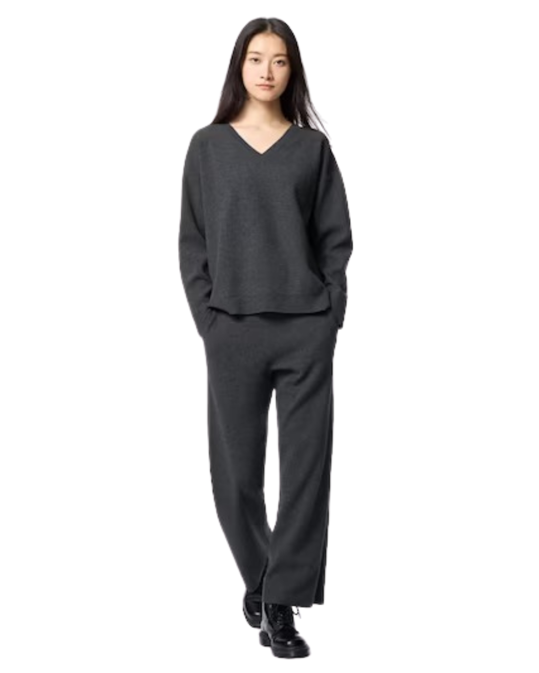 Pulover cu Guler în V®