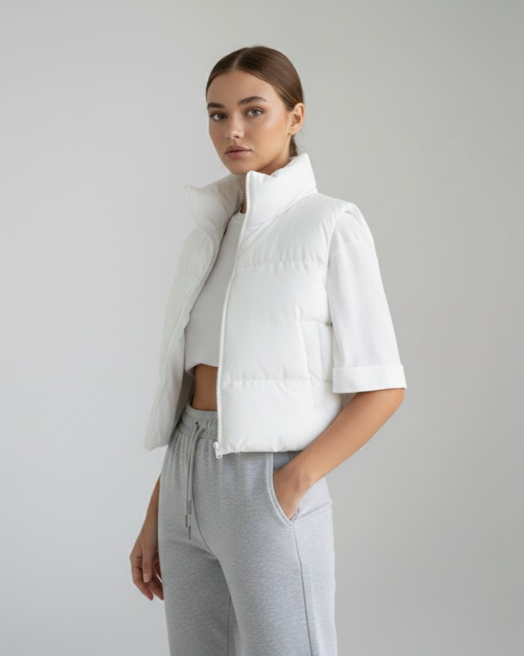 Vestă matlasată scurtă pentru femei®