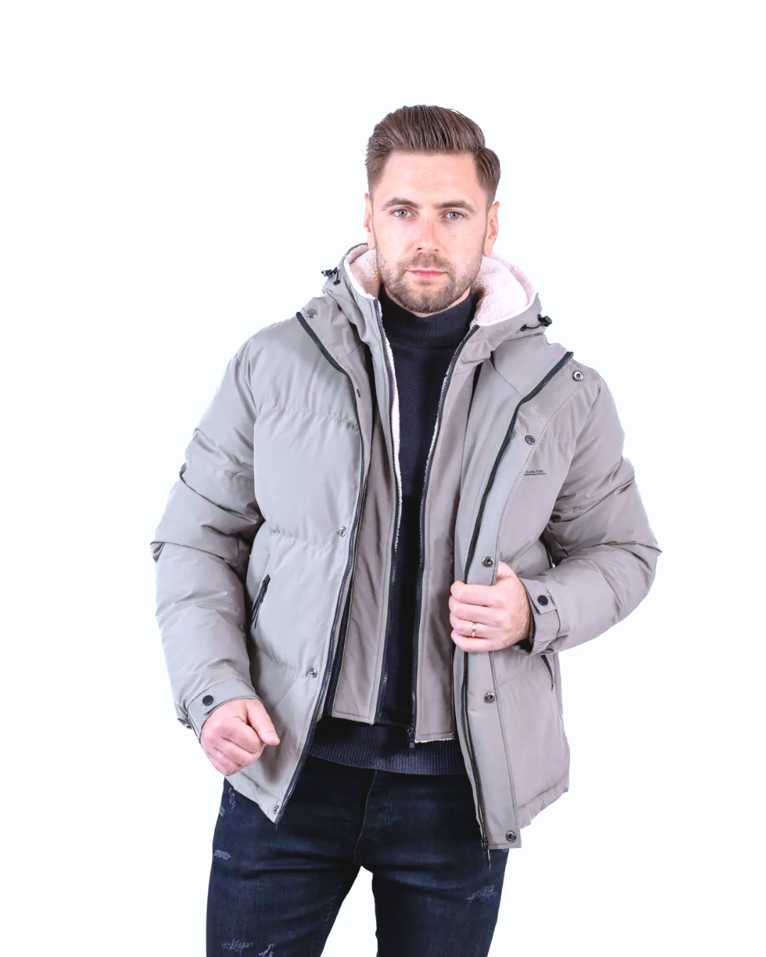 Geacă de Iarnă cu Design Tactic și Flexibil pentru Bărbați®