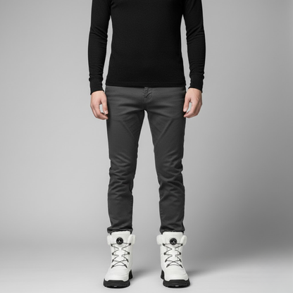 Cizme de iarnă cu talpă înaltă și închidere rapidă pentru bărbați®