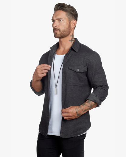 Cămașă Slim Fit Button Down Pentru Bărbați 